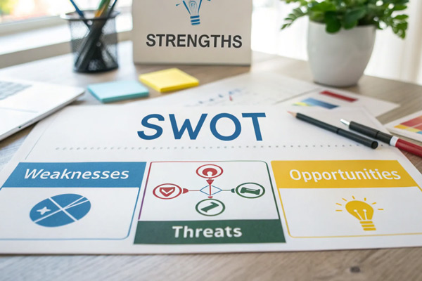 Sơ đồ SWOT giúp doanh nghiệp đánh giá tổng quan
