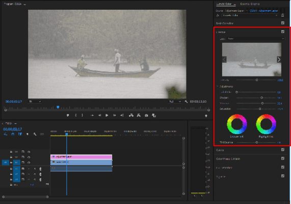 color trong premiere pro