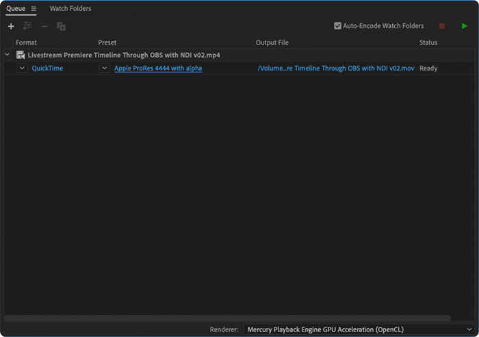 Cách gửi Project sang Media Encoder từ After Effects